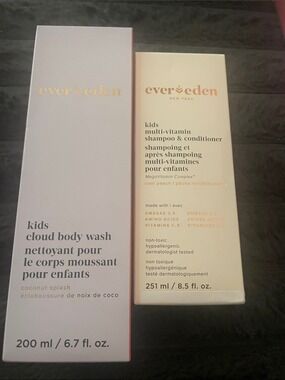 ever eden bundle kids cloud body wash & kids shampoo & conditioner NWT